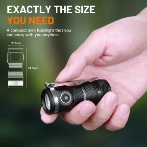 Rechargeable LED Flashlight- 6000K Keychain Light with Magnetic